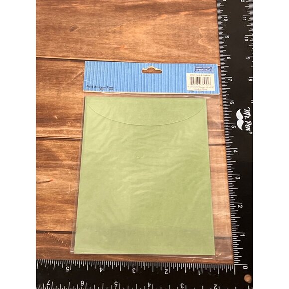 Colorbök Card & Envelope Set BLANK INSIDE GREEN & BROWN 37945 - Picture 5 of 7